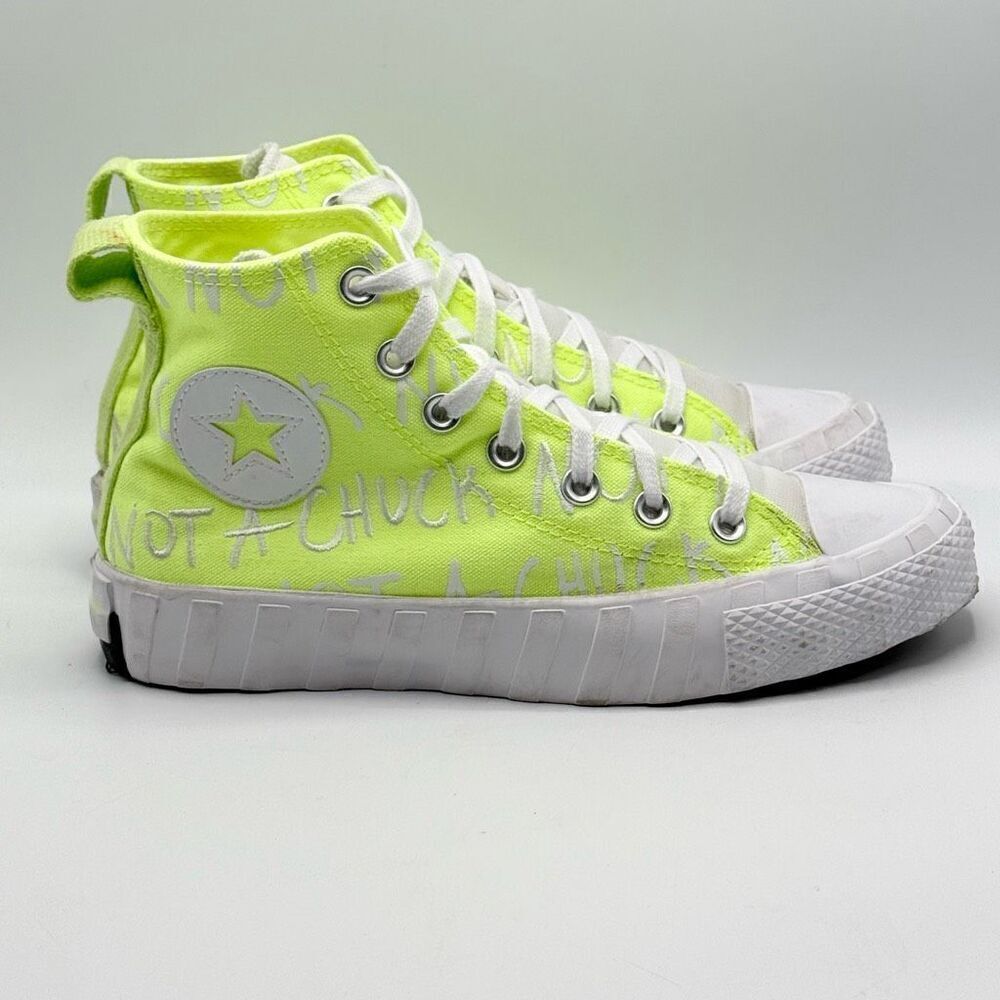 Converse Chuck 70 HI UNT1TL3D in Neon Yellow - Women’s US 5
